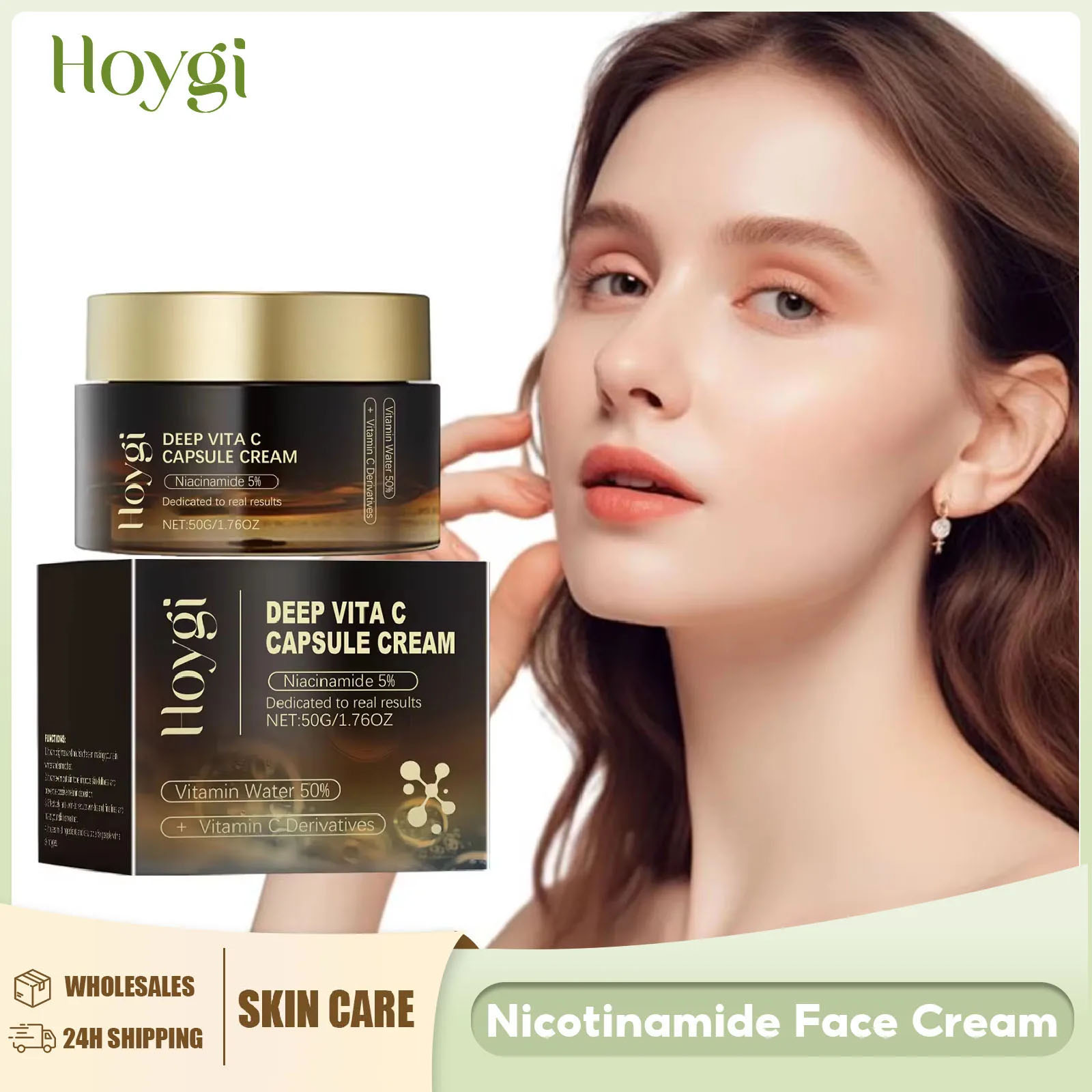 Skincare Niacinamide - Krim Niacinamide memudarkan noda gelap, mencerahkan