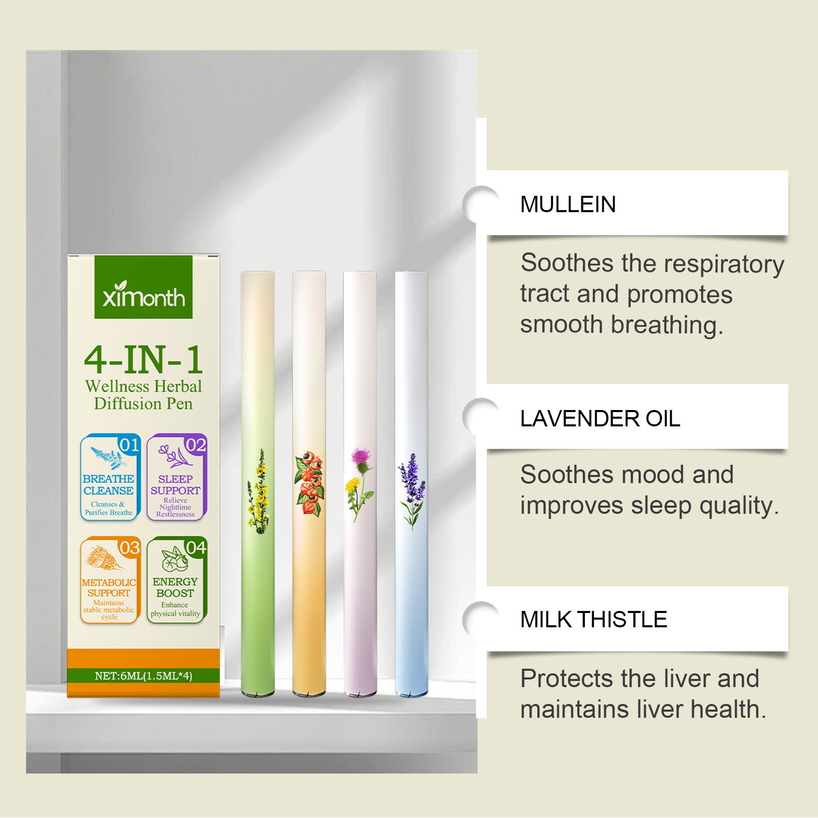 Set Pena Diffuser Esens Herbal - Skincare Herbal ulasan dan harga